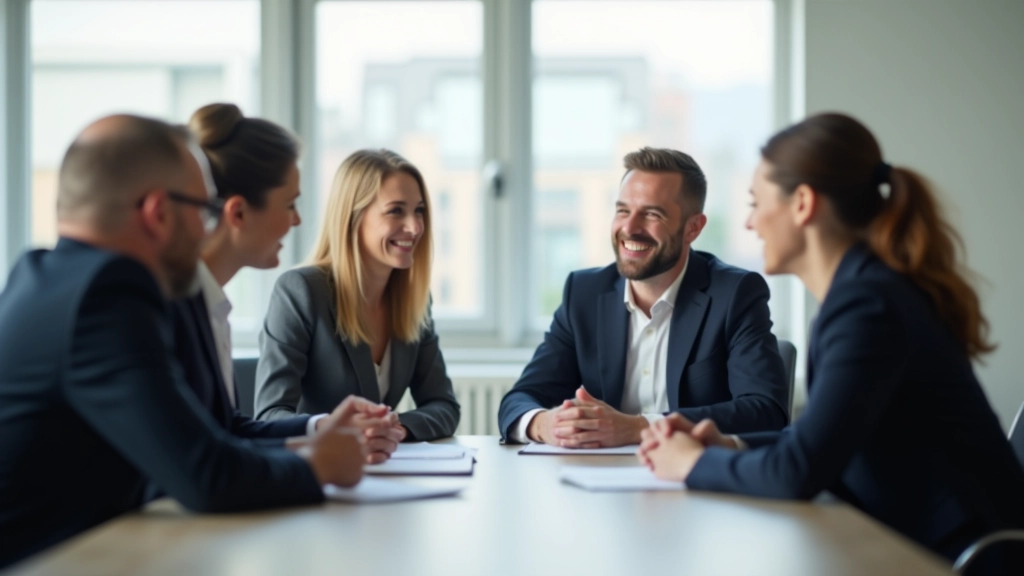 Riunione di team con colleghi che discutono in un'atmosfera di collaborazione e apertura reciproca